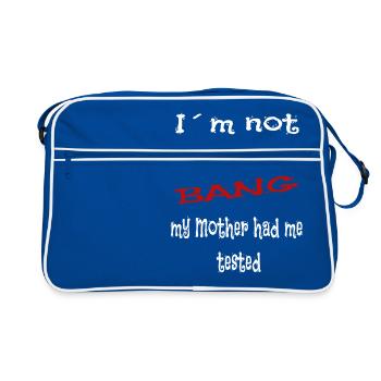 Bang Theory cadeau de dire drôle - Sac Retro - bleu/blanc - Devant