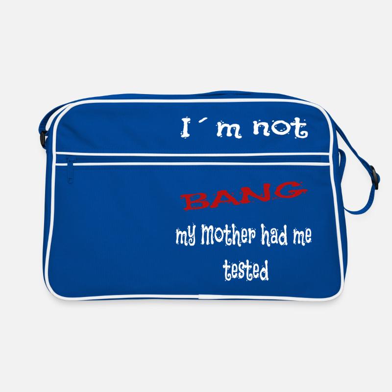 Bang Theory funny saying gift - Retro Bag - blue/white