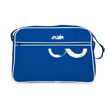 Tracteur Agriculture Farmer Nature Field Tracker - Sac Retro - bleu/blanc - Devant