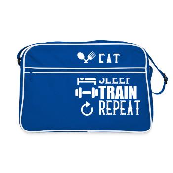 Fitness Gym - Retro Bag - blue/white - Front
