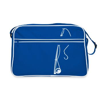 Fishing - Fishing - Angler - Fishing - Fishing - Fishing - Retro Bag - blue/white - Front