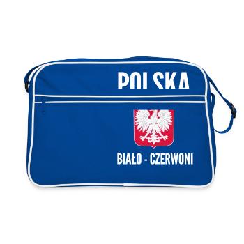 Polska Bialo Czerwoni Football Poland Design 2018 - Retro Bag - blue/white - Front