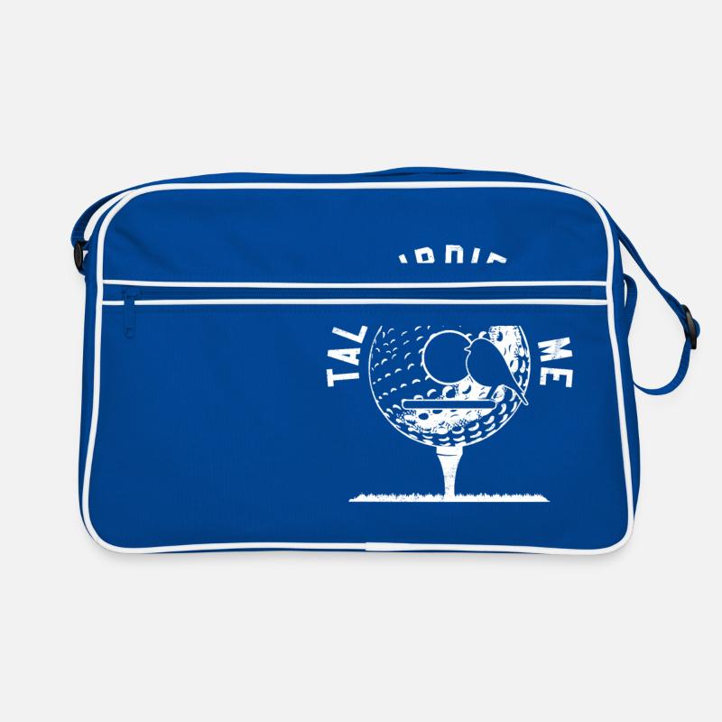 Golf - Retro Tasche - Blau/Weiß