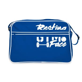 Fitness Gym - Retro Bag - blue/white - Front