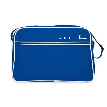 Evolution Dressage Dressage Tournament Rider - Retro Bag - blue/white - Front