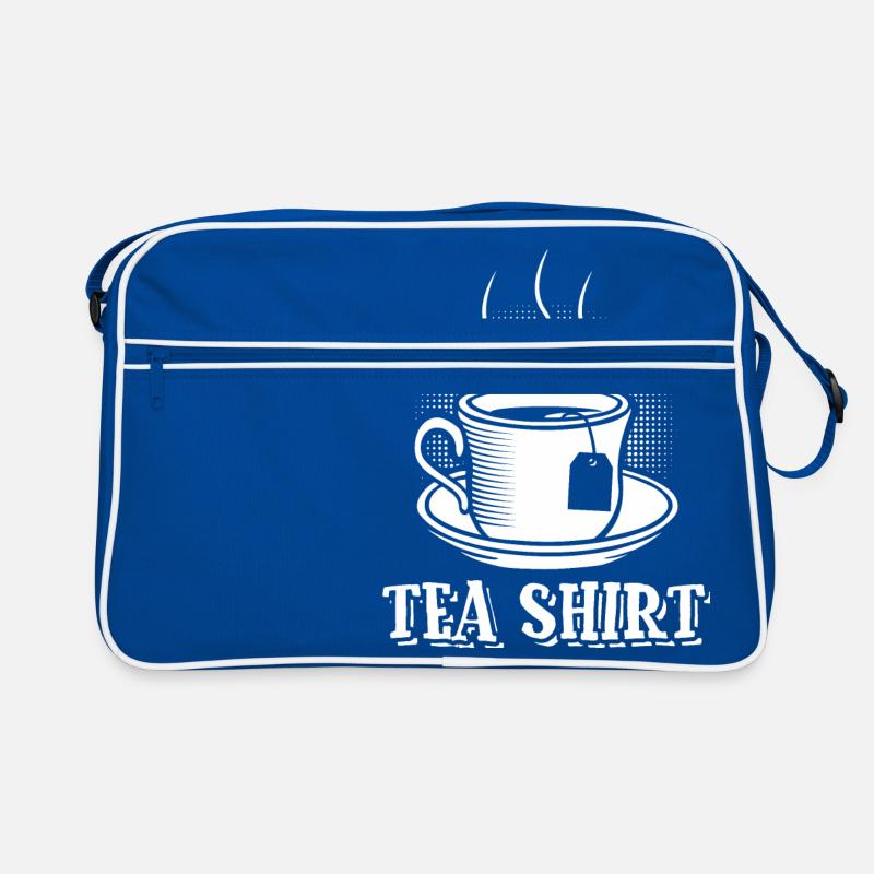 Tea shirt - Retro Bag - blue/white