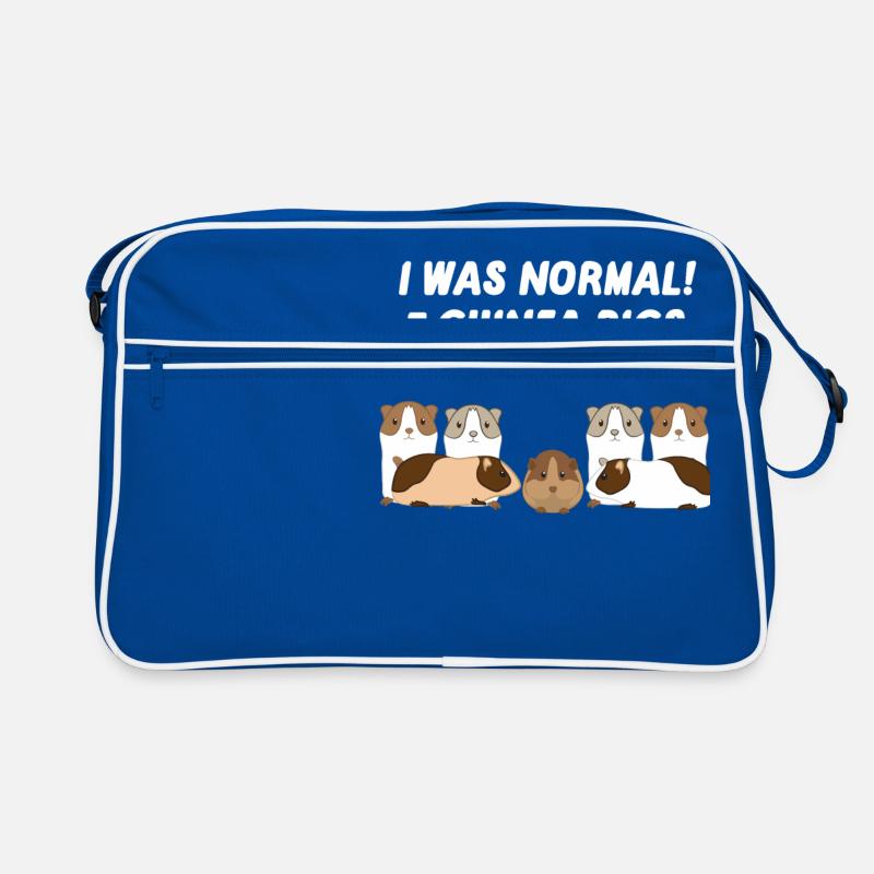 Cochon d'Inde - Cochon d'Inde - Drôle - Sac Retro - bleu/blanc