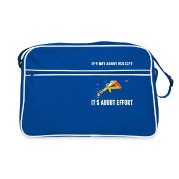 course - Sac Retro - bleu/blanc - Devant