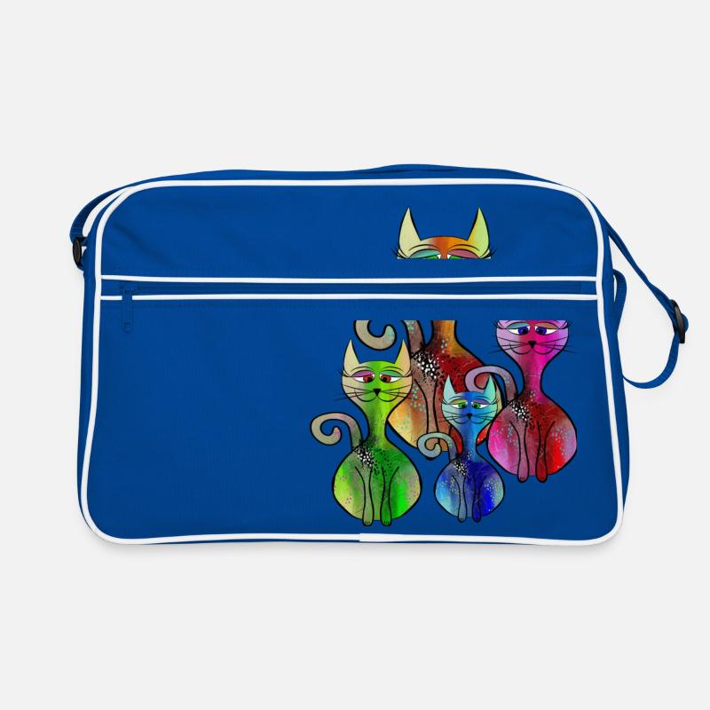 Katzen Retro Tasche