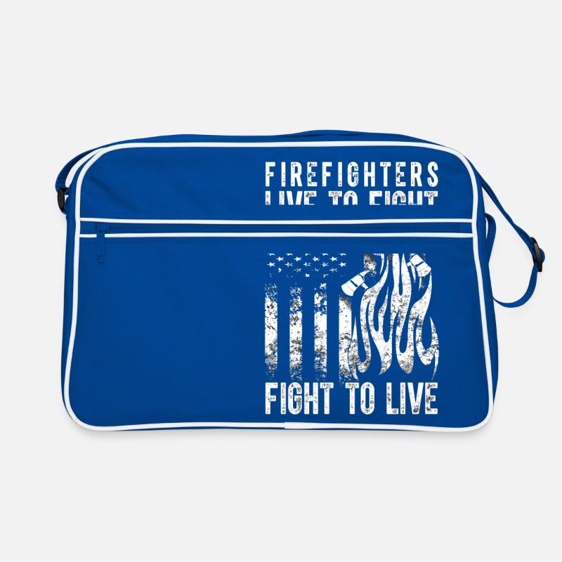 Fighting firefighter firefighter firefighter woman Retro Bag