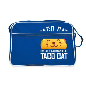 Taco Cat - Retro Bag - blue/white - Front