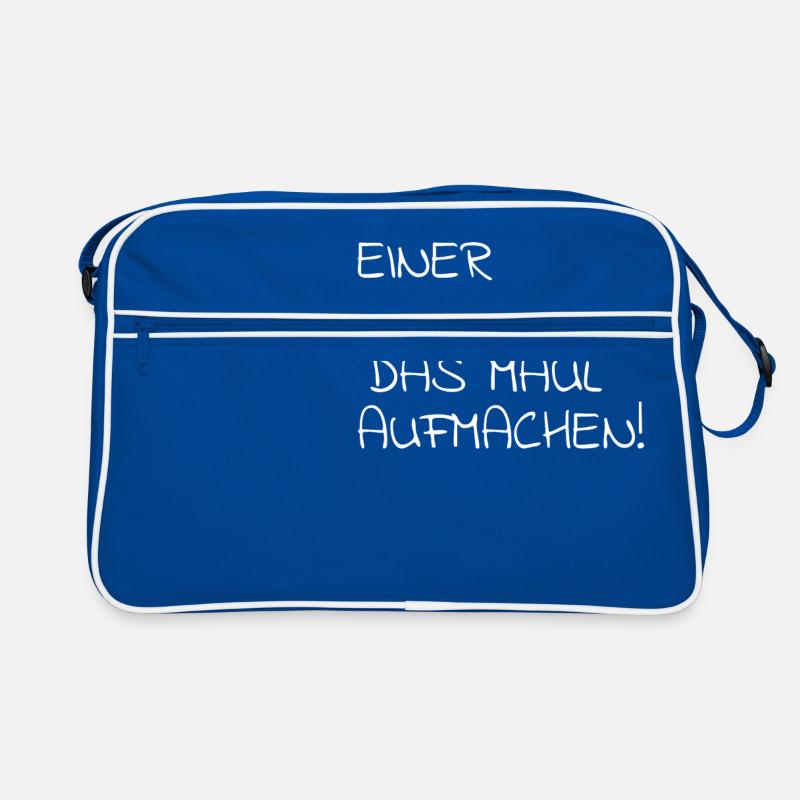 Einer Muss Ja das Maul Aufmachen Retro Tasche