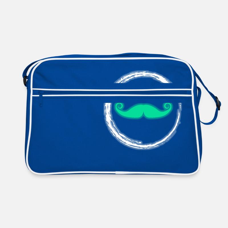 Glow Mustache Neon Party Glowing Effect Retro Retro Bag