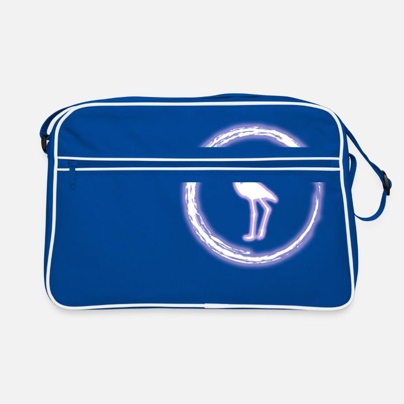 Glow Circle Flamingo Bright Neon Glowing Effect Retro Bag