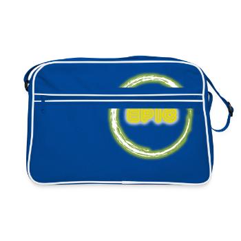 Glow Epic Lumineux Néon Party Glow Effet Retro - Sac Retro - bleu/blanc - Devant