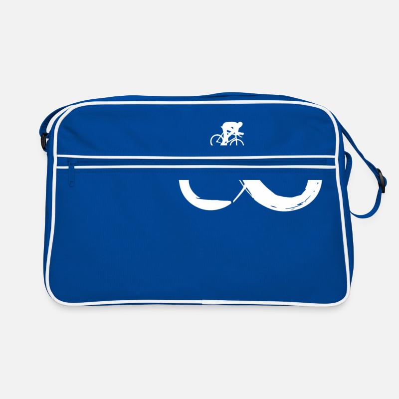 Rennrad Infinity - Retro Tasche - Blau/Weiß