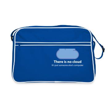 there is no cloud - Retro Bag - blue/white - Front