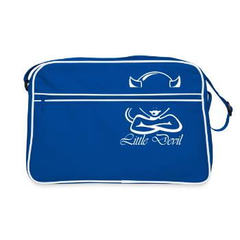 Little devil - Retro Bag - blue/white - Front