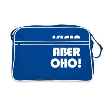 Klein aber OHO! - Retro Tasche - Blau/Weiß - Vorne