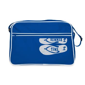 Summer Time Summer Vacances Flip Flop - Sac Retro - bleu/blanc - Devant