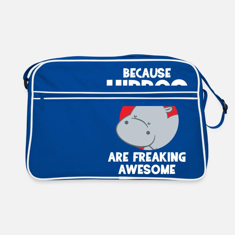 Hippo - Hippos - Hippofan - Hippo lovers Retro Bag