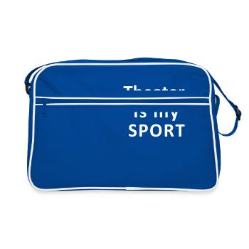 Actor Acting Theatre Film - Retro Bag - blue/white - Front