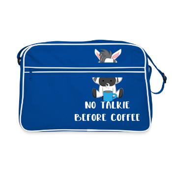 Zebra - Zebra - Zebra T-Shirt - Coffee - Retro Bag - blue/white - Front