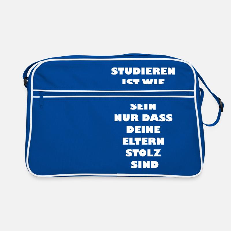 Funny student saying Retro Bag