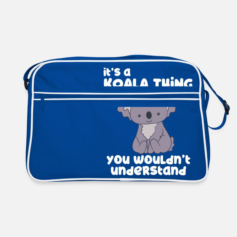 Koala - Koalas - Koala T-Shirt - Gift - Retro Bag - blue/white