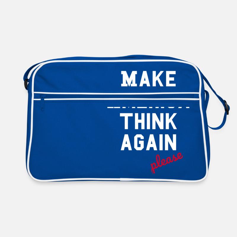 Make America Think Again - Anti- Populisme Sac Retro