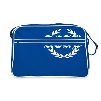 ACAB Hooligan Laurel Wreath Skinhead Punks - Sac Retro - bleu/blanc - Devant