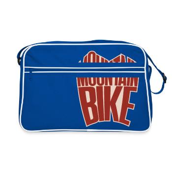Mountainbike Fahrrad Trail Gelände Downhill - Retro Tasche - Blau/Weiß - Vorne