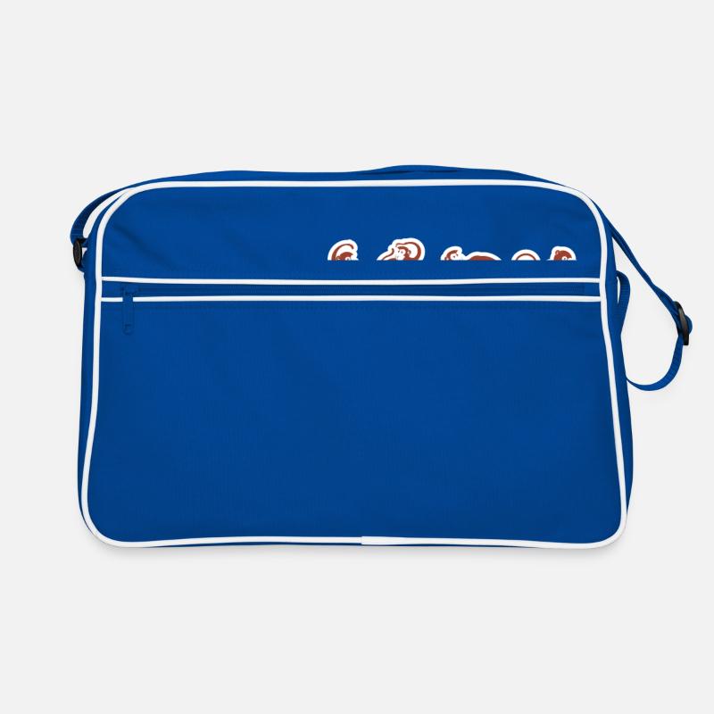 Singe cirque singe drôle design graphique Sac Retro
