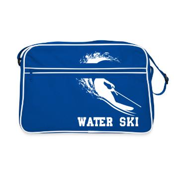 Cadeau de ski nautique - Sac Retro - bleu/blanc - Devant