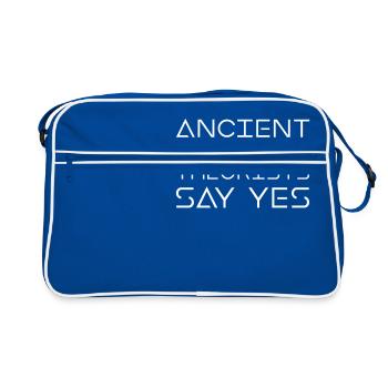 Les théoriciens de l'astronaute antique disent oui Funny Alien - Sac Retro - bleu/blanc - Devant