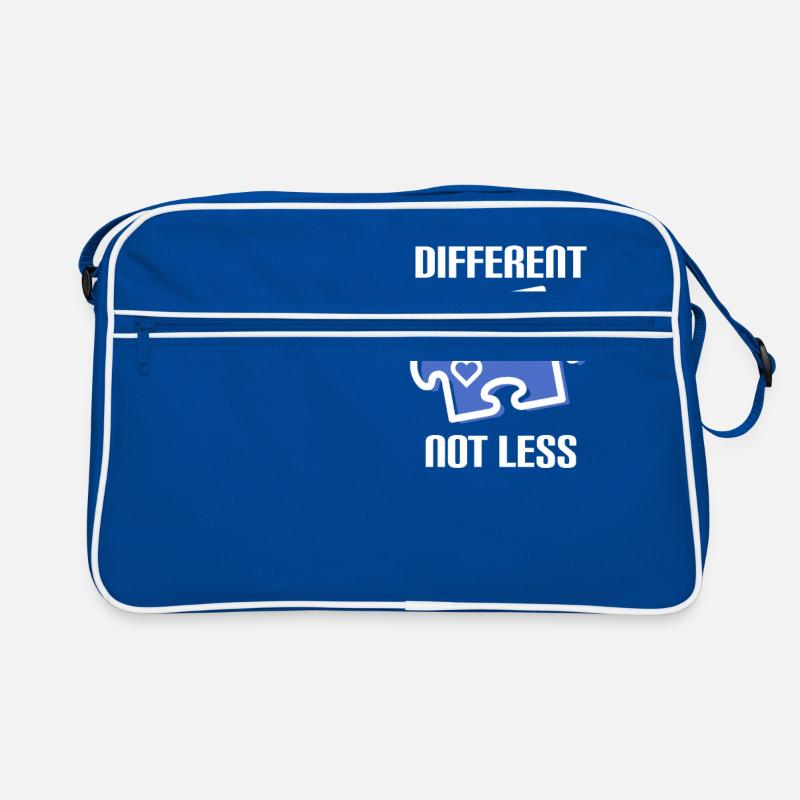 DIFFERENT - NOT LESS ! AUTISME Sac Retro
