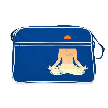 Yoga Méditation Pilates Wellness Esprit - Sac Retro - bleu/blanc - Devant