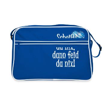 Shit da nix Bayern - Retro Bag - blue/white - Front