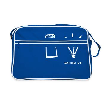 Sel et lumière - Sac Retro - bleu/blanc - Devant
