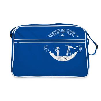 Ufo Alien Shirt Gift La vérité est là - Sac Retro - bleu/blanc - Devant