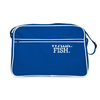 Crawl. Go. Fish. - Retro Bag - blue/white - Front