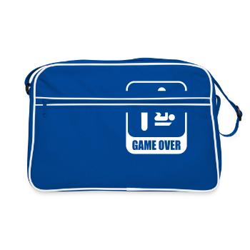 Bébé disant, cadeau parfait - Sac Retro - bleu/blanc - Devant