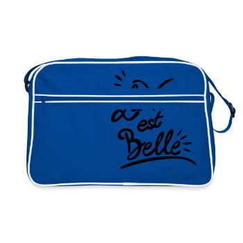La vie est belle - Retro Bag - blue/white - Front