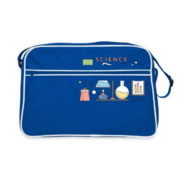 Science, Chemistry, Student - Retro Bag - blue/white - Front