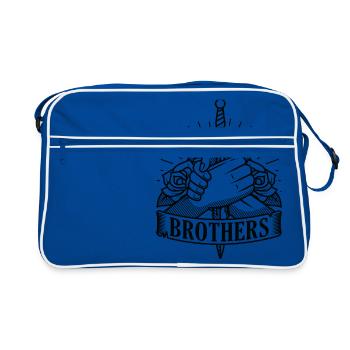 Frères frères cohésion frères et soeurs - Sac Retro - bleu/blanc - Devant