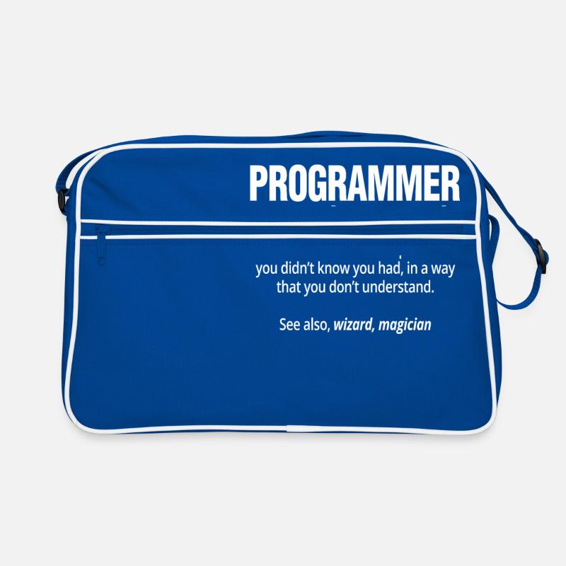 Programmeur Nom Funny Software Engineer Coder Sac Retro