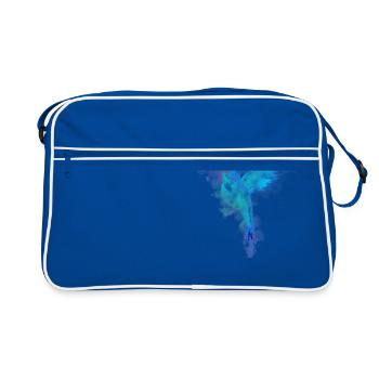Colibri aquarelle Colibri aquarelle - Sac Retro - bleu/blanc - Devant