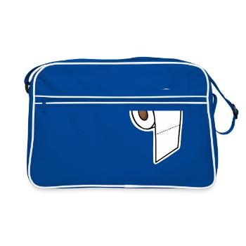 Show-off de papier toilette - Sac Retro - bleu/blanc - Devant