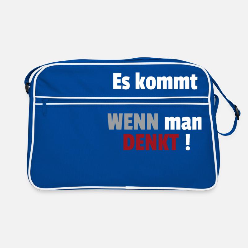 Es kommt immer anders wenn man denkt Cooler Spruch Retro Tasche
