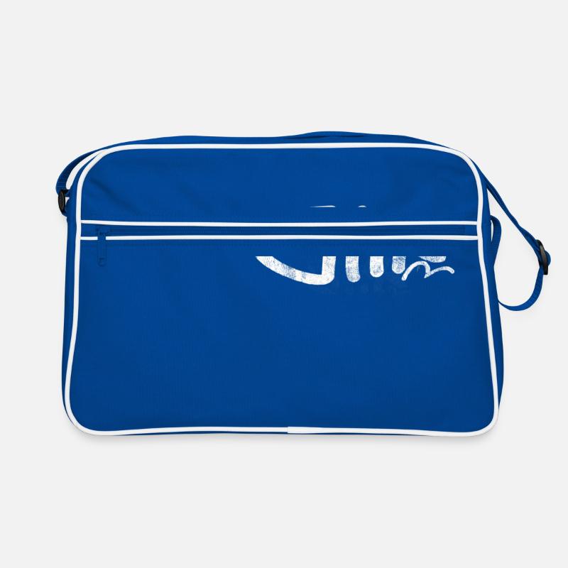 Fish Skeleton Graffiti Graphic Retro Bag